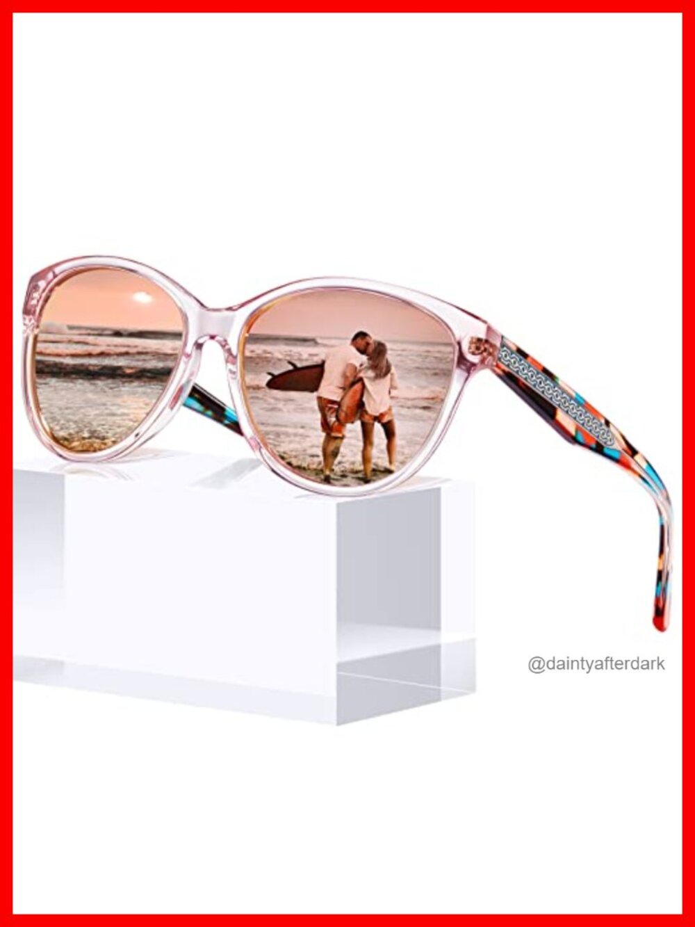 Cateye Acetate Polarized Sunglasses Designer UV Protection Retro
